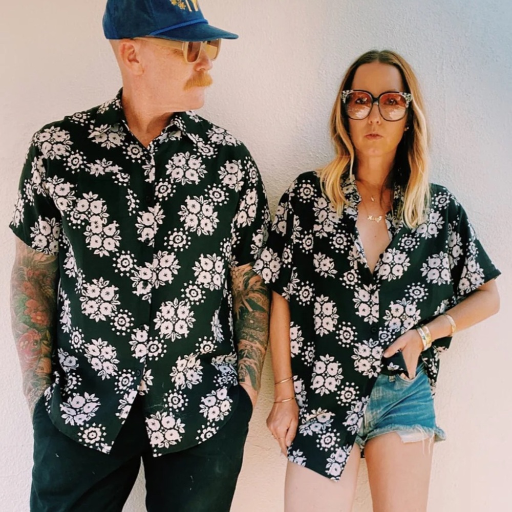 Novella Royale | Kingman Shirt in Black Moonrise, Sz M/L ♥ NWT